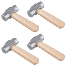 KOHAND 4 Pack Mini Sledge Hammer, Sledge Hammer with Wood Handle, 1 LB Crack Hammer for Metal Working and House Repairs