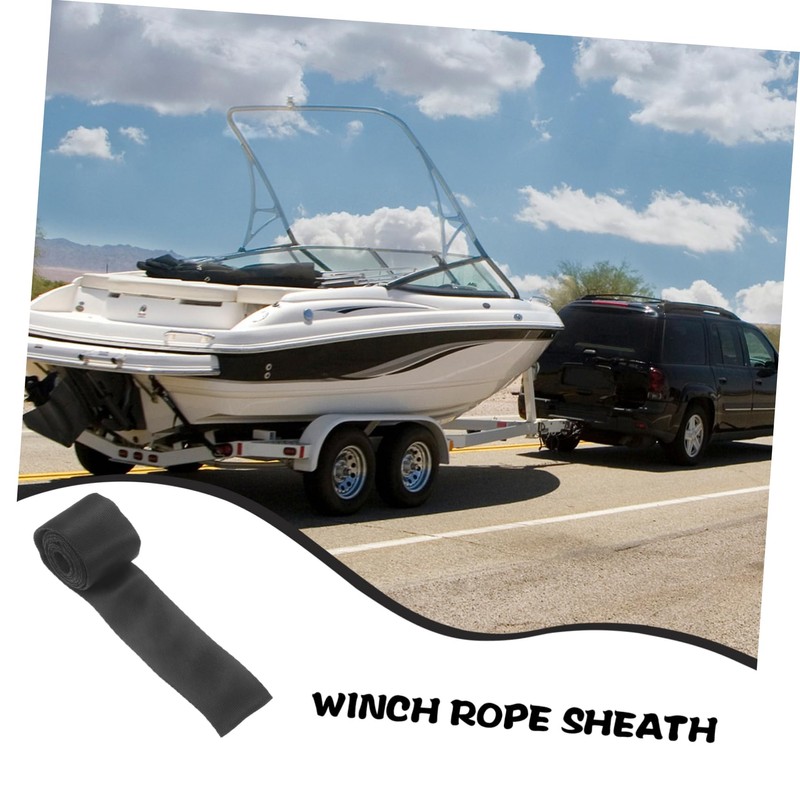 Mobestech Winch Rope Protector Sleeve Durable Winch Cable Cover for