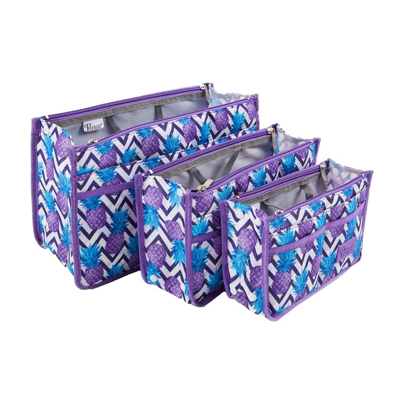 Periea Signature Purse Organizer Insert with Handles & 13 Pockets