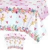 PHOGARY Fairy Table Cloth, 3 Pcs Plastic Butterfly Tablecloth Spring