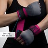 Hayabusa Quick Gel Boxing Hand Wrap Gloves - Grey/Pink, Large