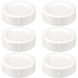 Travel and Storage Baby Bottle Caps for Dr. Brown’s Natural Flow Wide-Neck Bottles, Baby Bottle Lids Replacement with Sealing Gasket, Leak-Proof, BPA-Free, Pack of 6