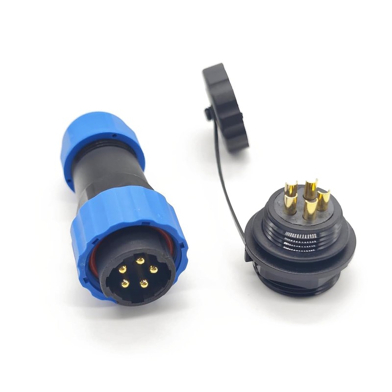 Elecbee Connector Plug Aviation Plug SP21 5 Pin Straight Aviation