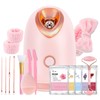 Facial Steamer Spa Kit with 17 Skin Care Tools, Nano