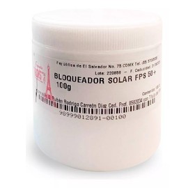 Protector Solar FPS 50  Sunscreen SPF 50 Face  Body, 100g                                                                                             