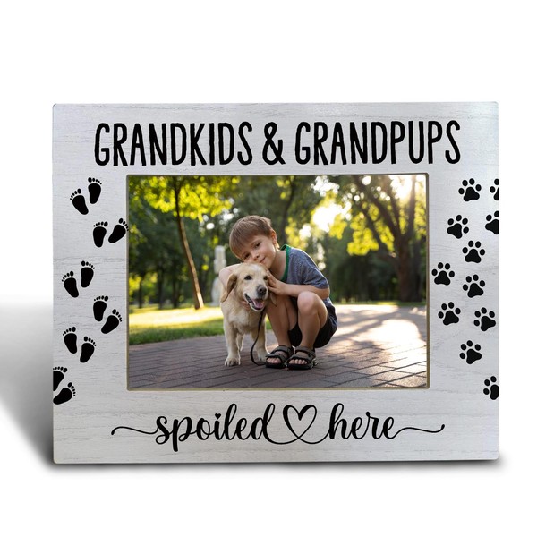 FHUGX Dog Grandma Picture Frame, Dog Photo Frame,Grandkids And Grandpups
