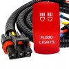 OZ-USA FLOOD LIGHTS On/Off Red Rocker Switch Pulse Power Busbar