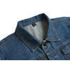 LAMKUKU Mens Denim Jacket Ripped Slim Jean Jacket Coat for