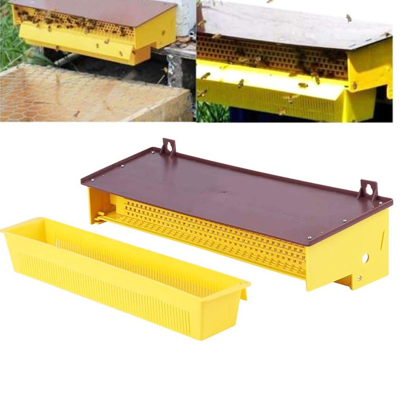 HunterBee Pollen Trap 10 Frame Plastic Front-Mount/Removable Ventilated Collect Pollen/Beekeeping