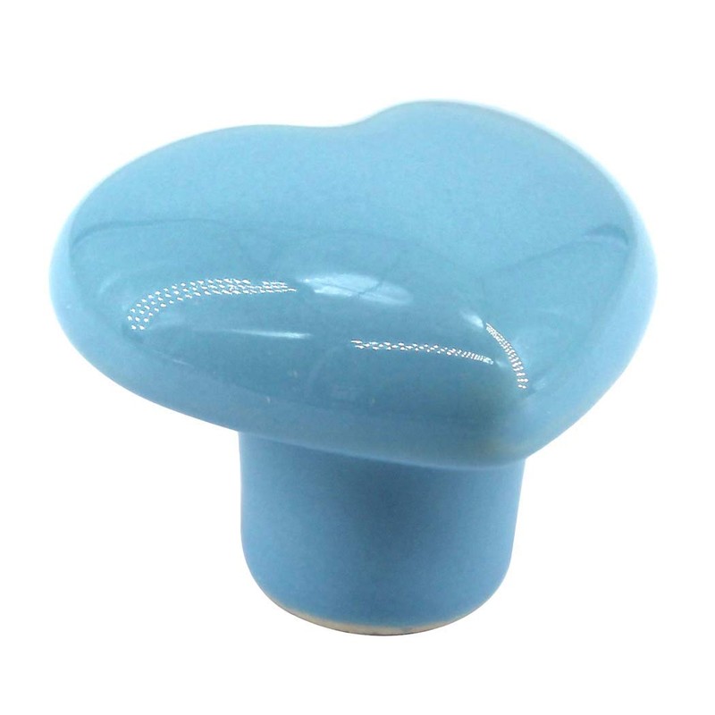Flomore Blue Drawer Knob Ceramic Cabinet Knobs Kids Room Handle