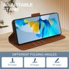 Shantime Leather Wallet Case Compatible with AGM Glory Qualcomm 5G,