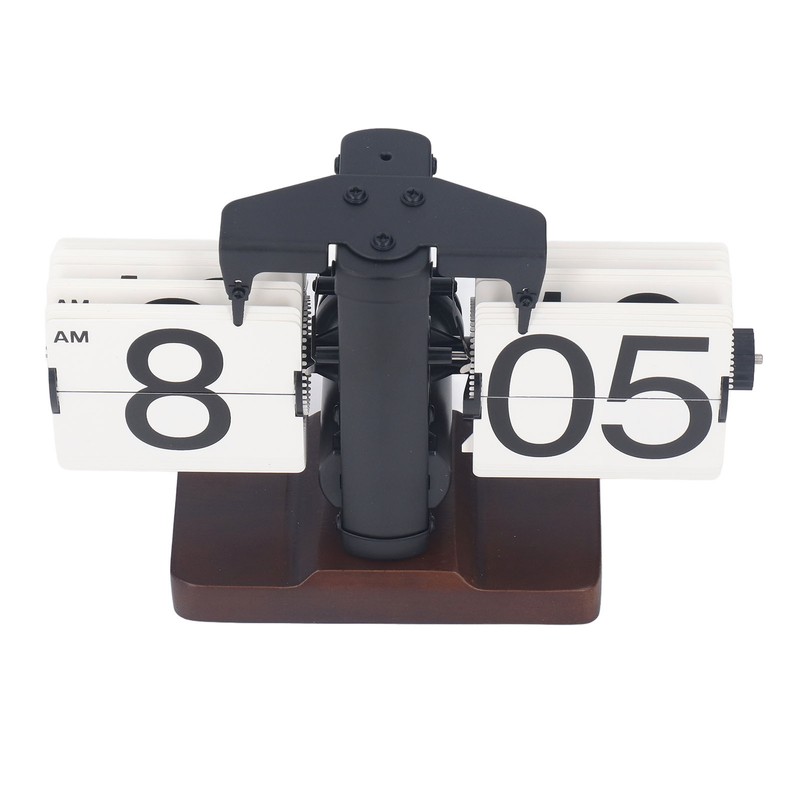 Digital Flip Dоwn Clock Retro Wooden Mechanical Flip Clock Desktop
