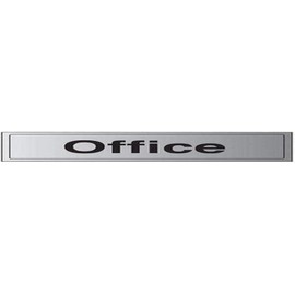 V Safety General Door-Office Sign - 300mm x 100mm - 3mm Brushed Alu Comp