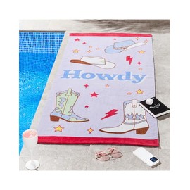Catherine Lansfield Howdy Cowgirl Beach Towels, Pack of 2