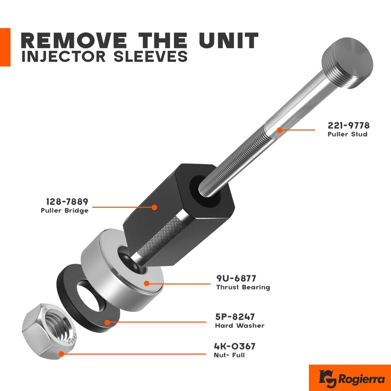 9U-6891 Injector Sleeve Cup Remover & Installer Tool Set -