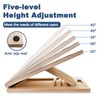 Adjustable Foot Incline Wooden Slant Board For Calf Stretching,440lb Capacity,