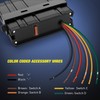 Nilight 4 Gang Rocker Switch Box SPST Toggle Panel 12V