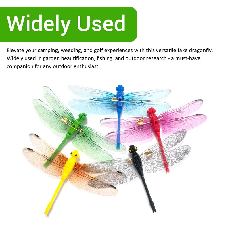Dragonfly Hat Clip for Bugs,5Pcs Fake Dragon Clips for Hats