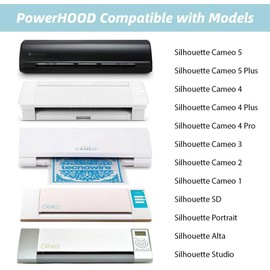 PowerHOOD 24V AC/DC Adapter Compatible with Silhouette Cameo 5/4/ 3/2/ 1/5 Plus/ 4 Pius/ 4 Pro/SD/Alta/Studio Machine Electronic Cutting Tool 24VDC 24 Volt Power Supply Cord Charger Cable PSU