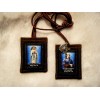 St Bernadette Our Lady of Lourdes Brown Scapular 100%Wool Handmade in USA