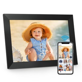 Anna Bella WiFi Digital Picture Frame, 10.1 Inch Digital Photo Frame with1280x800 IPS LCD Touch Screen, 32GB Storage, Auto-Rotate Photo Frame Share Your Photos and Videos via AiMOR App, Black