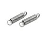 sourcingmap 0.8mmx6mmx30mm 304 Stainless Steel Tension Springs Silver Tone 10pcs
