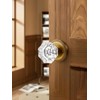 SORWDUERM Antique Brass Door Knobs Crystal Door Knob Interior Privacy