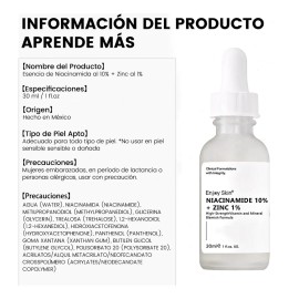 Niacinamida 10 Zinc 1 , Suero Suavizante Para Pieles Todo Tipo De Piel Danoche