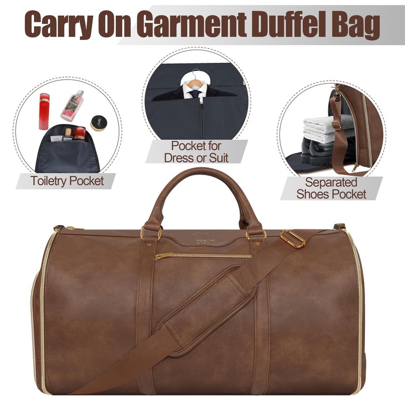 Garment Bag for Travel, Carry On Garment bag, Convertible Duffel