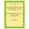 Italian Baroque Music for Recorder