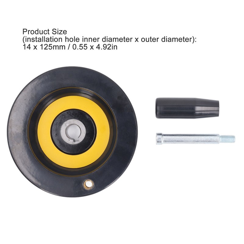 Table Saw Handwheel 14mm Center Hole 125mm Outer Diameter with