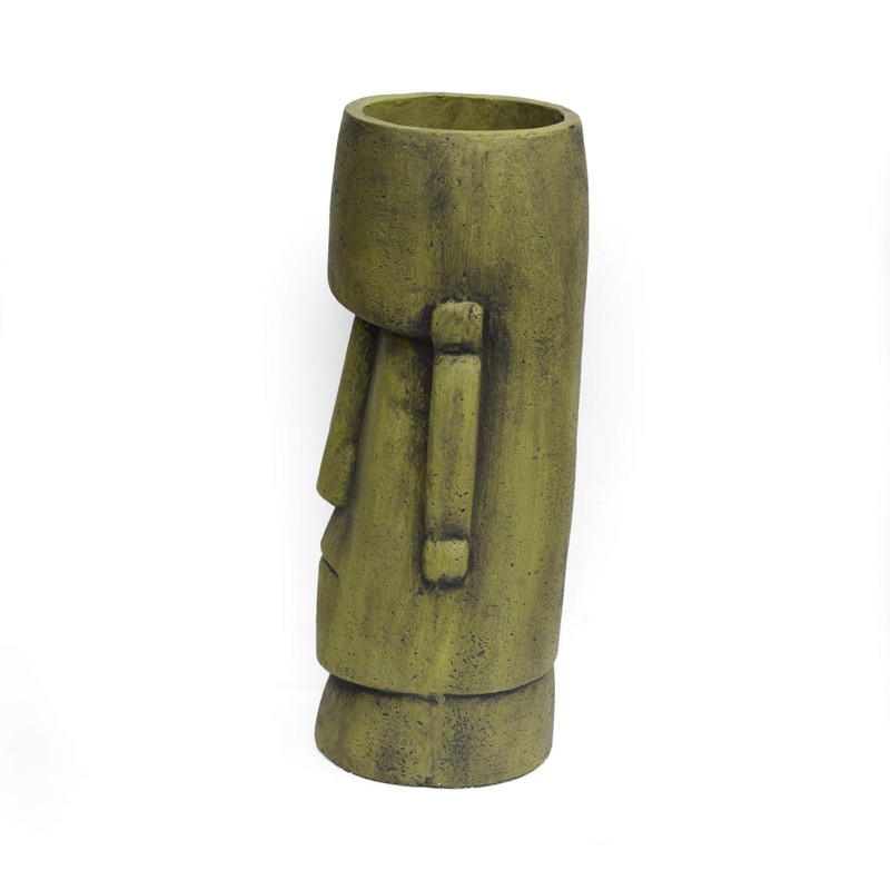 Christopher Knight Home Major Outdoor Easter Island Tiki Urn, Antique