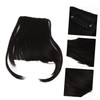 FOMIYES 3pcs Clip in Fake Hair Bangs Real Human Hair