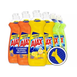 Ajax Dish Soap Super Degreaser Dishwashing Liquid Various Scents 12.4 OZ - Grapefruit