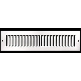HVAC Premium 4" x 12" [Duct Opening] Toe Kick Vent Grille - HVAC Register Cover [Outer Dimensions: 5.5 X 13.5] - White