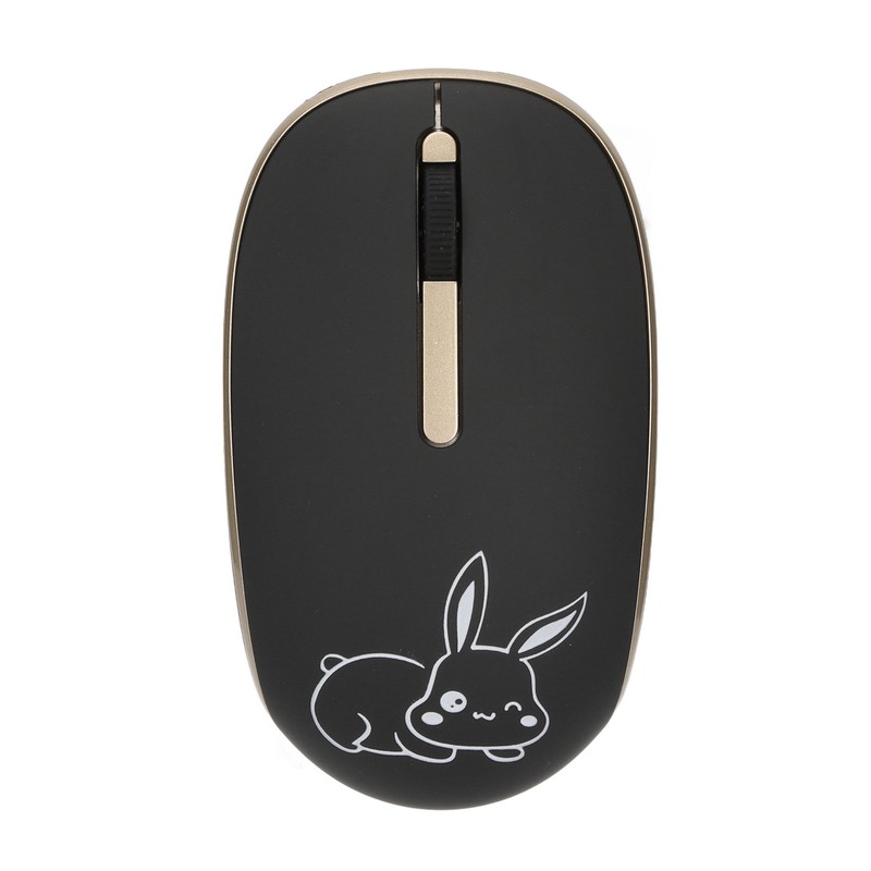 Wireless Type C Mouse 1200DPI Mute Button USB Dual Receiver