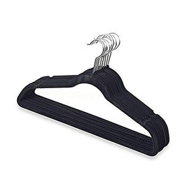 Only Hangers "Petite Size Black Velvet Suit Hangers - 10 Pack