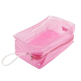 Portable Waterproof Swim Bag PVC Clear Makeup Hand Bag Tote Zip Toiletry Bag Cosmetic Pouch Gym Travel Beach Watersports Swimming Carry Bag for Swimwear Shoes Cosmetic Sunglasses