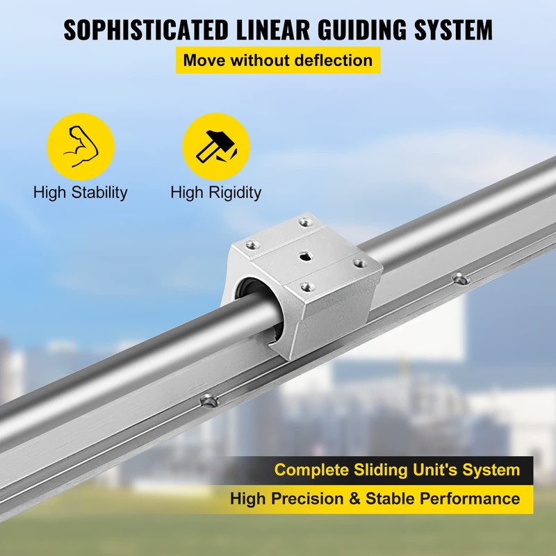 VEVOR Linear Rail Slide SBR16-1500mm 2 PCS and 4 PCS