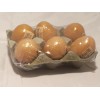 Brown Resin Large Chicken Egg - sold individually -2.25" H