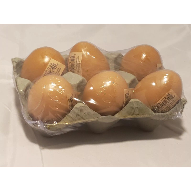 Brown Resin Large Chicken Egg - sold individually -2.25" H