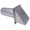 5 Inch Wall Vent Cap - Aluminum with Damper &
