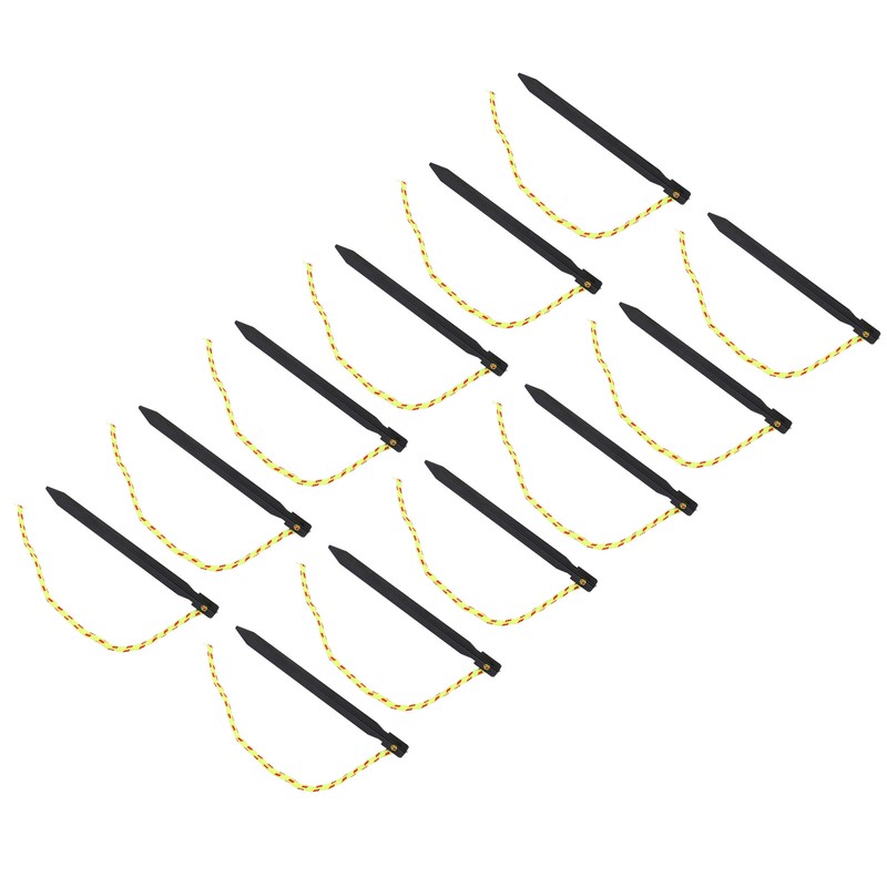 12PCS Tent Stakes Aluminum Alloy Three Edges Lightweight Tent Nail