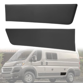 KUAFU Rear Quarter Panel Trim Compatible with 2019-2022 Dodge Ram Promaster Quarter Panel Long Wheel Base Molding Cover Black PP Plastic Driver & Passenger Side (2 Packages)