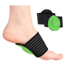 Arch Support, Plantar Fasciitis Prevention, Plantar Fasciitis, Plantar Fasciitis Relief, Arch Support, Effective Foot Care, Perfect for Everyday Use, Unisex, Green/Black (4 Pack)