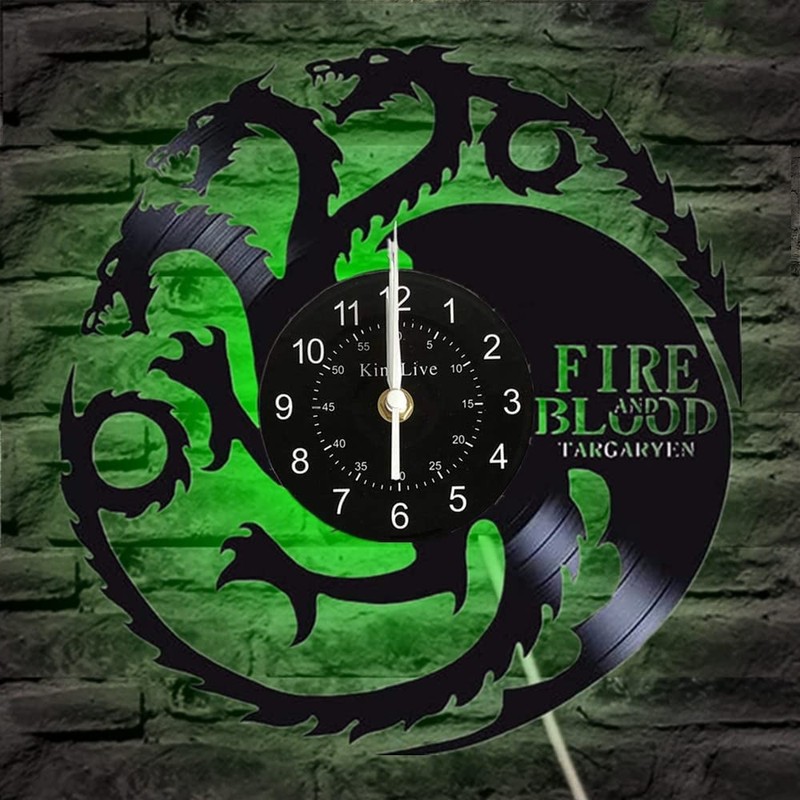 Game of Thrones Record Wall Clock Winter Comes Vinyl Record
