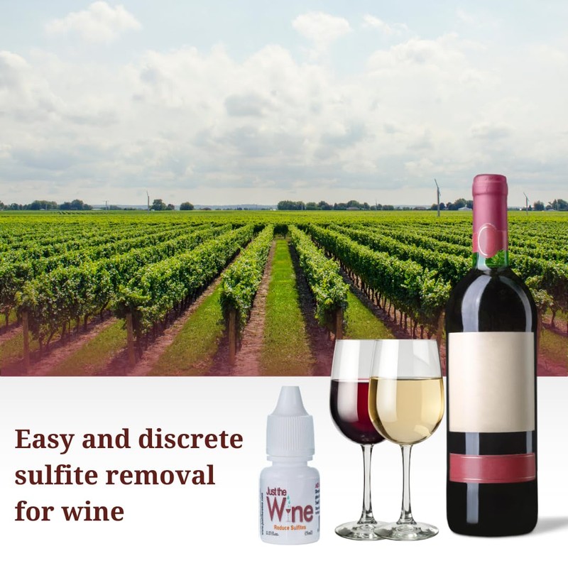 Just the Wine Sulfite Remover Drops (5-Bottle Pack) Just 3