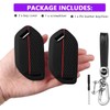 QBUC for 2PCS Kia Key Fob Cover with Keychain Soft