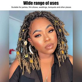 Joyas Para El Cabello Para Trenzas, Rastas Joyas de Moda Joyas Vintage Joyas Rastas Cuentas Para Cabello Accesorios de JoyeríA Oro