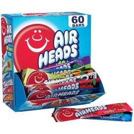 Airheads Candy Bars, Variety Bulk Box, Chewy Full Size Fruit Taffy, Gifts, Holid